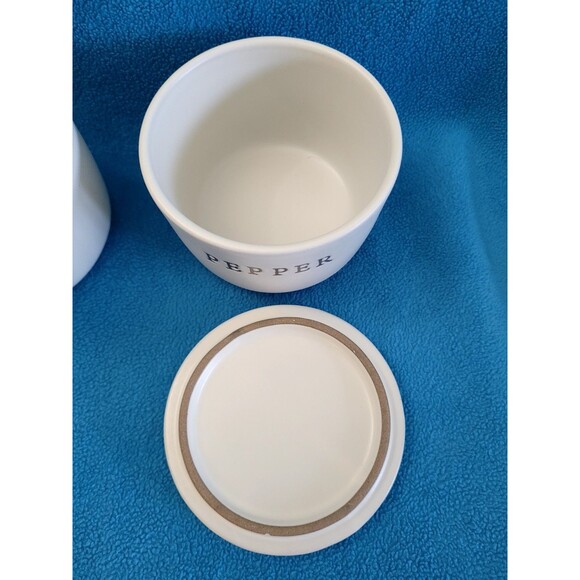 Magnolia Hearth and Hand Salt & Pepper Stoneware Pinch Bowl Cellar Set - Picture 10 of 16